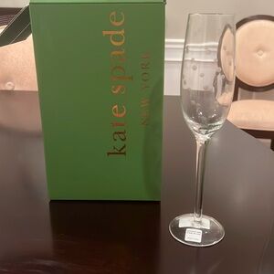 Kate spade 4 champagne flutes new